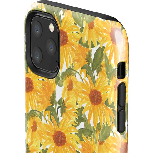 Bouffants and Broken Hearts Sunflowers iPhone 11 Pro Max Impact Case