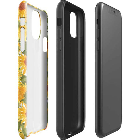Bouffants and Broken Hearts Sunflowers iPhone 11 Pro Max Impact Case