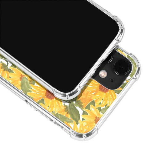 Bouffants and Broken Hearts Sunflowers iPhone 12 Clear Case