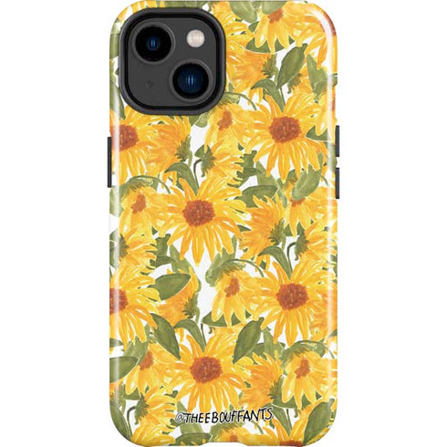 Bouffants and Broken Hearts Sunflowers iPhone 14 Plus Impact Case