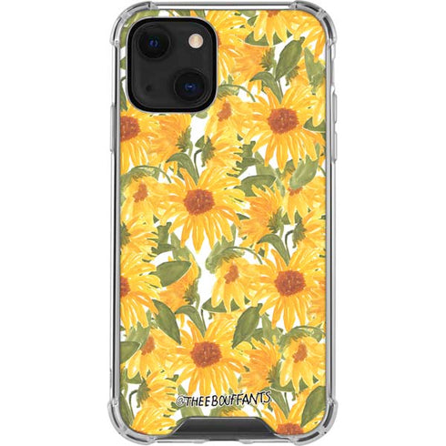 Bouffants and Broken Hearts Sunflowers iPhone 14 Plus Clear Case