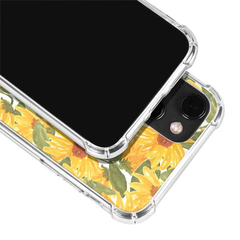 Bouffants and Broken Hearts Sunflowers iPhone 14 Plus Clear Case