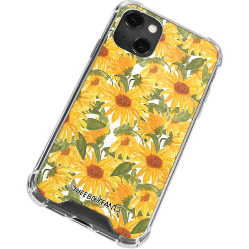 Bouffants and Broken Hearts Sunflowers iPhone 14 Plus Clear Case