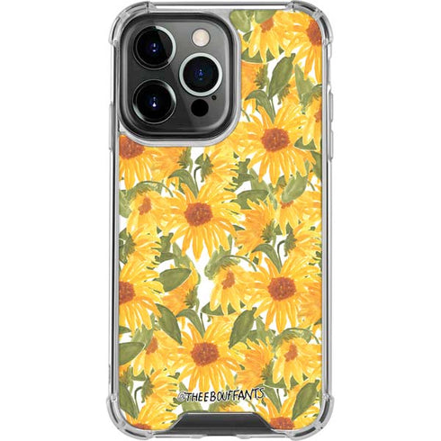Bouffants and Broken Hearts Sunflowers iPhone 14 Pro Clear Case