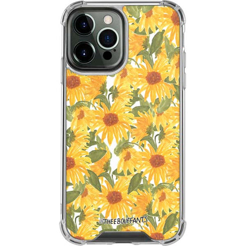 Bouffants and Broken Hearts Sunflowers iPhone 14 Pro Max Clear Case