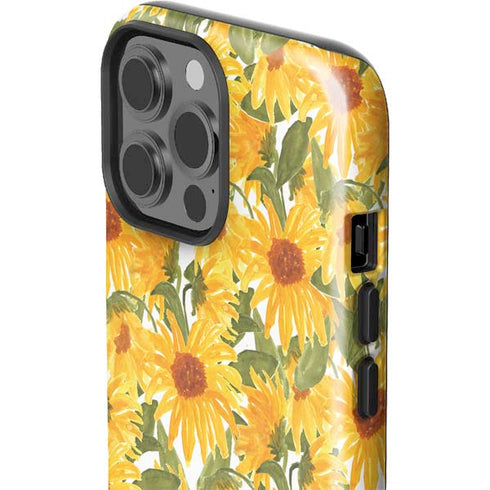 Bouffants and Broken Hearts Sunflowers iPhone 15 Pro Max Impact Case