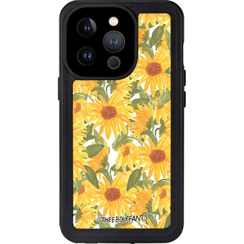Bouffants and Broken Hearts Sunflowers iPhone 14 Pro Waterproof Case
