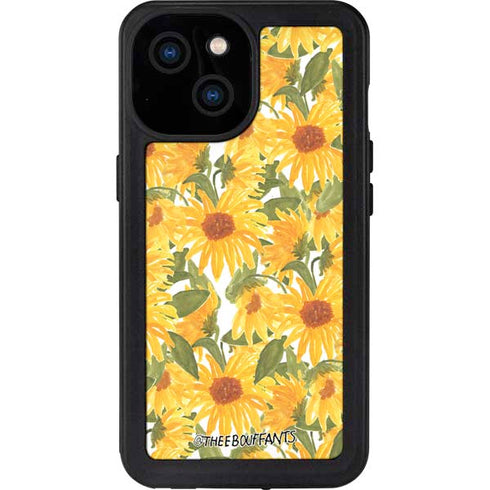 Bouffants and Broken Hearts Sunflowers iPhone 15 Waterproof Case