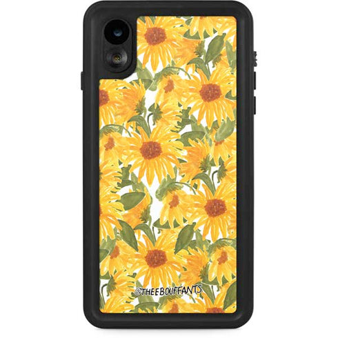 Bouffants and Broken Hearts Sunflowers iPhone XR Waterproof Case
