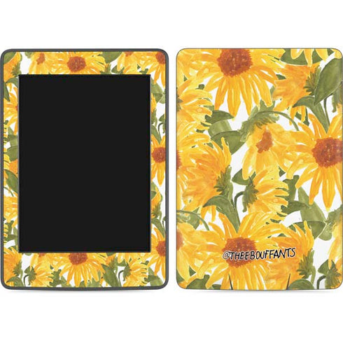 Bouffants and Broken Hearts Sunflowers Amazon Kindle Skin