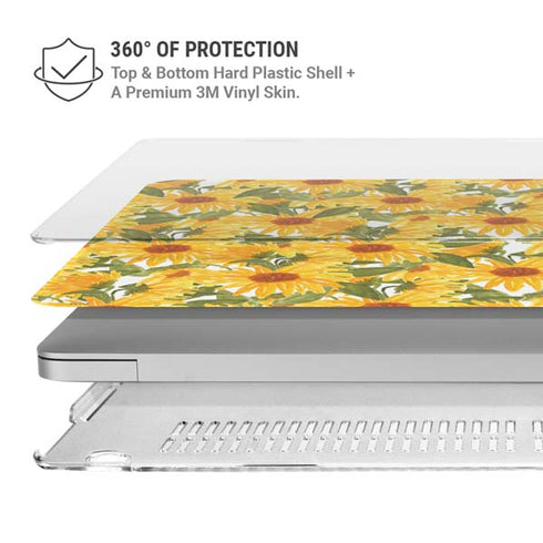 Bouffants and Broken Hearts Sunflowers MacBook Air 15in (2023-2025) Case plus Skin