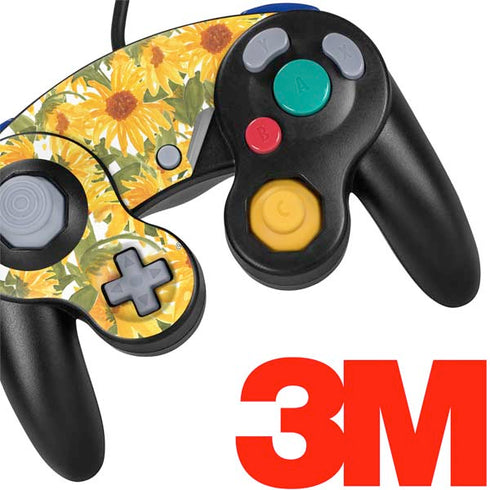 Bouffants and Broken Hearts Sunflowers Nintendo GameCube Controller Skin