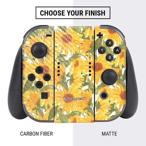 Bouffants and Broken Hearts Sunflowers Nintendo Switch Bundle Skin