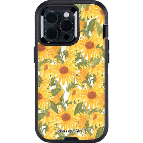 Bouffants and Broken Hearts Sunflowers Otterbox Defender iPhone Skin