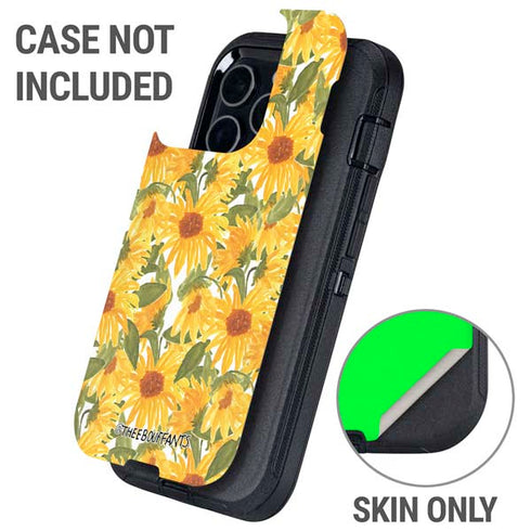 Bouffants and Broken Hearts Sunflowers Otterbox Defender iPhone Skin