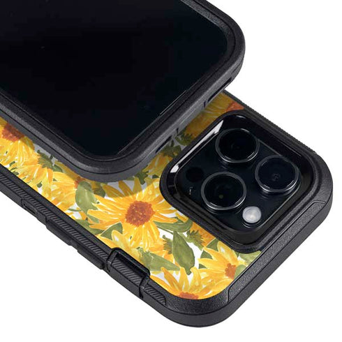 Bouffants and Broken Hearts Sunflowers Otterbox Defender iPhone Skin