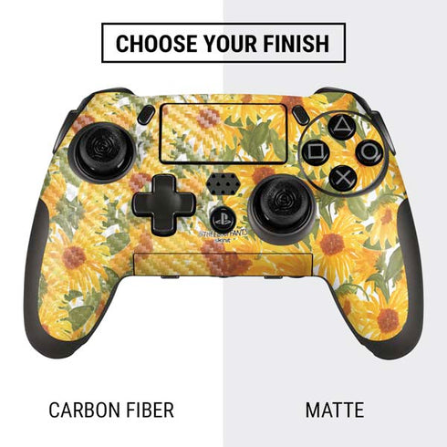Bouffants and Broken Hearts Sunflowers PlayStation Scuf Vantage 2 Controller Skin