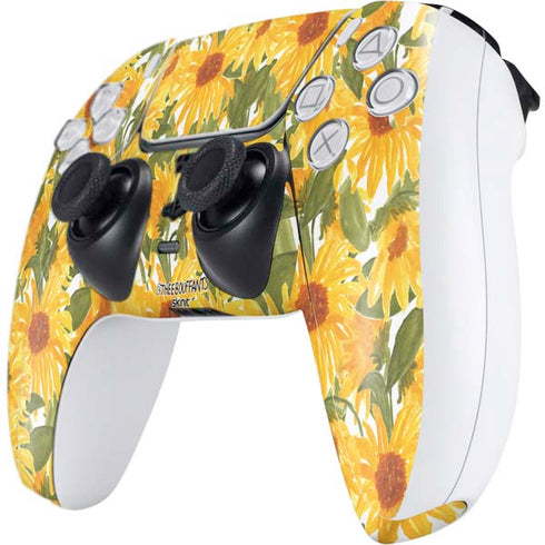 Bouffants and Broken Hearts Sunflowers PS5 Controller Skin