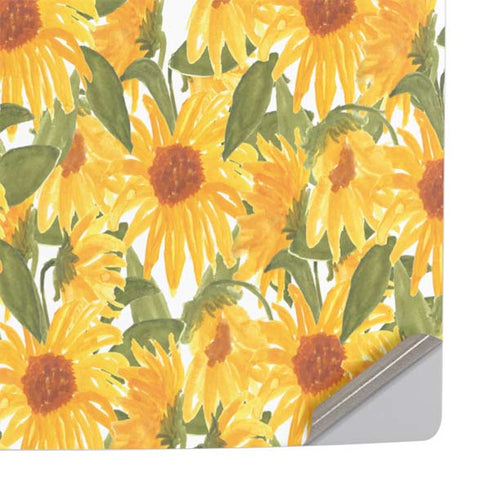 Bouffants and Broken Hearts Sunflowers PS5 Slim Disk Console Skin