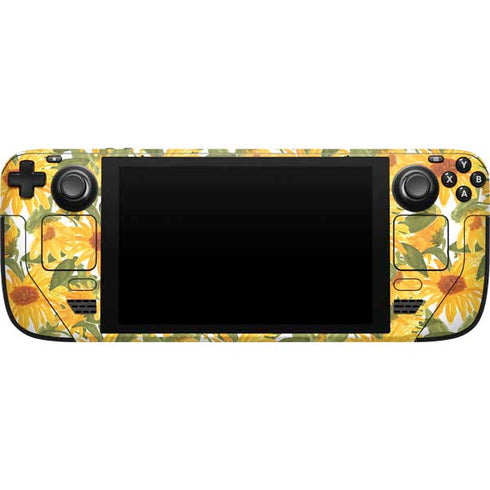 Bouffants and Broken Hearts Sunflowers Steam Deck Handheld Gaming Computer Skin