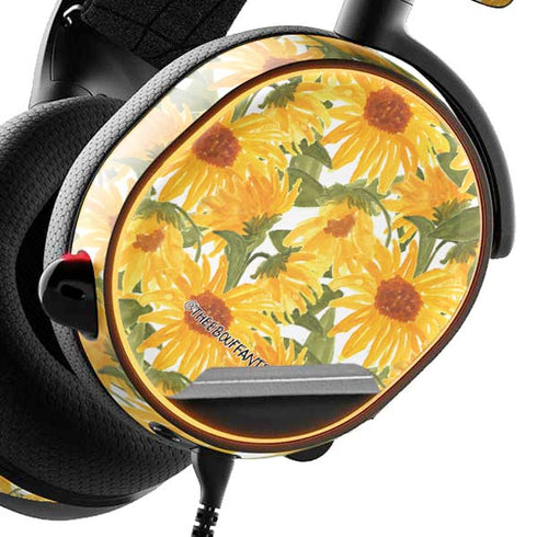 Bouffants and Broken Hearts Sunflowers SteelSeries Arctis 3 Skin