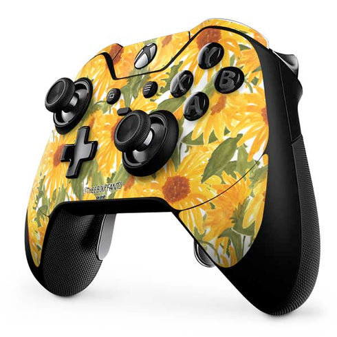 Bouffants and Broken Hearts Sunflowers Xbox One Elite Controller Skin