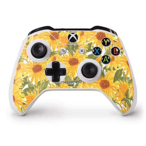 Bouffants and Broken Hearts Sunflowers Xbox One S Controller Skin
