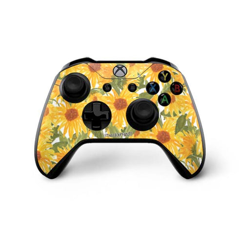 Bouffants and Broken Hearts Sunflowers Xbox One X Controller Skin