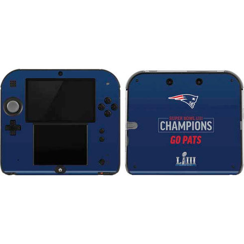 NFL Super Bowl LIII Champions Go Pats Nintendo 2DS Skin