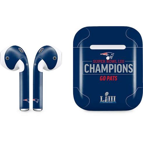 NFL Super Bowl LIII Champions Go Pats Apple AirPods 2 Skin
