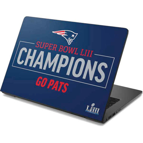 NFL Super Bowl LIII Champions Go Pats Dell Chromebook Skin