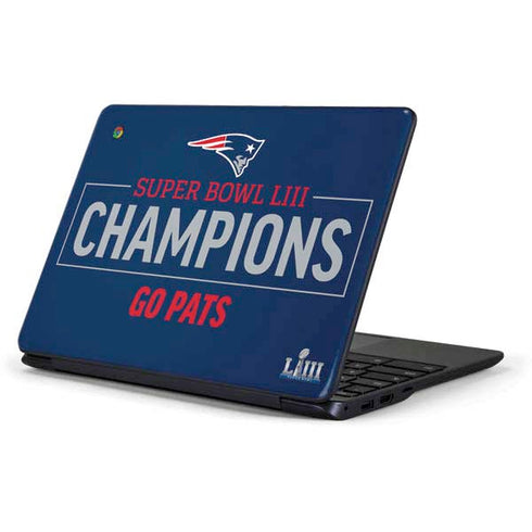 NFL Super Bowl LIII Champions Go Pats Samsung Chromebook Skin