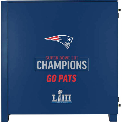 NFL Super Bowl LIII Champions Go Pats Corsair 4000D Tempered Glass Mid-Tower ATX Case Skin
