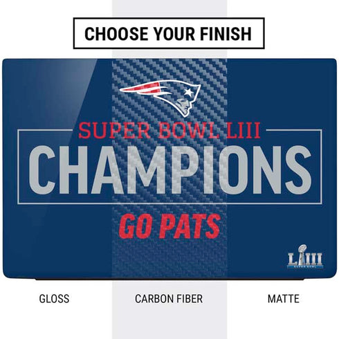 NFL Super Bowl LIII Champions Go Pats Dell Vostro Skin