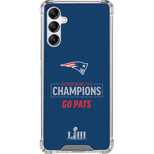 NFL Super Bowl LIII Champions Go Pats Galaxy A14 5G Clear Case