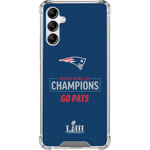 NFL Super Bowl LIII Champions Go Pats Galaxy A15 5G Clear Case
