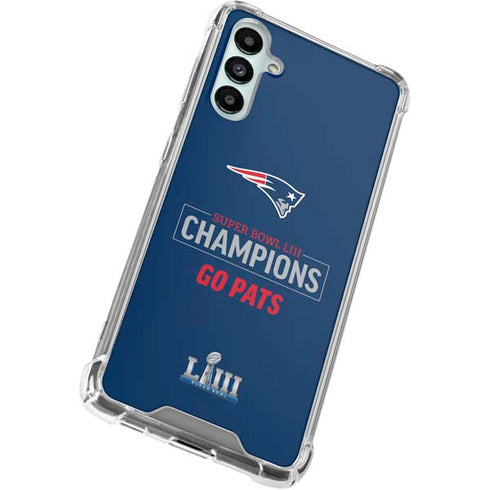 NFL Super Bowl LIII Champions Go Pats Galaxy A15 5G Clear Case