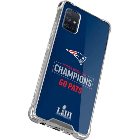 NFL Super Bowl LIII Champions Go Pats Galaxy A51 5G Clear Case