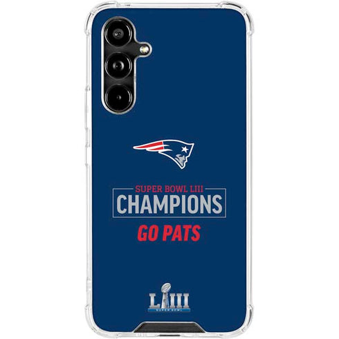 NFL Super Bowl LIII Champions Go Pats Galaxy A54 5G Clear Case
