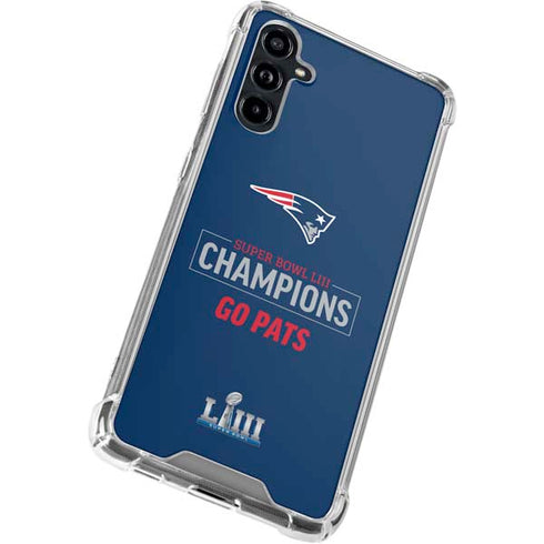NFL Super Bowl LIII Champions Go Pats Galaxy A54 5G Clear Case