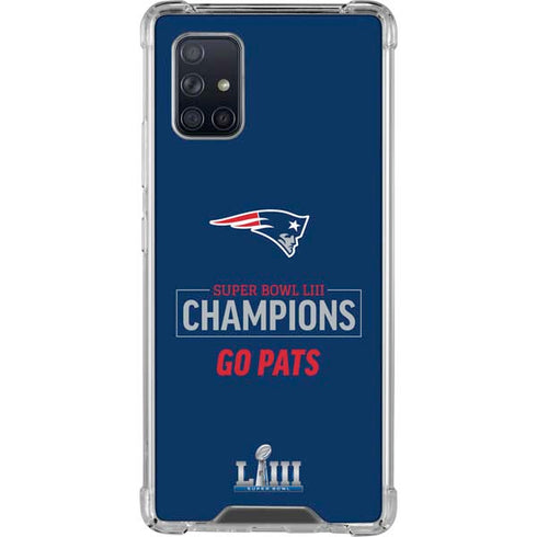 NFL Super Bowl LIII Champions Go Pats Galaxy A71 5G Clear Case