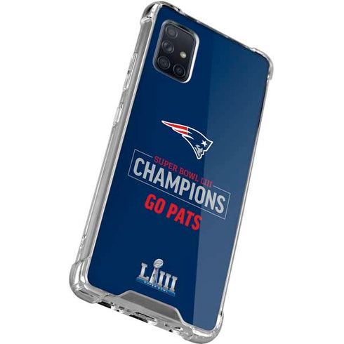 NFL Super Bowl LIII Champions Go Pats Galaxy A71 5G Clear Case