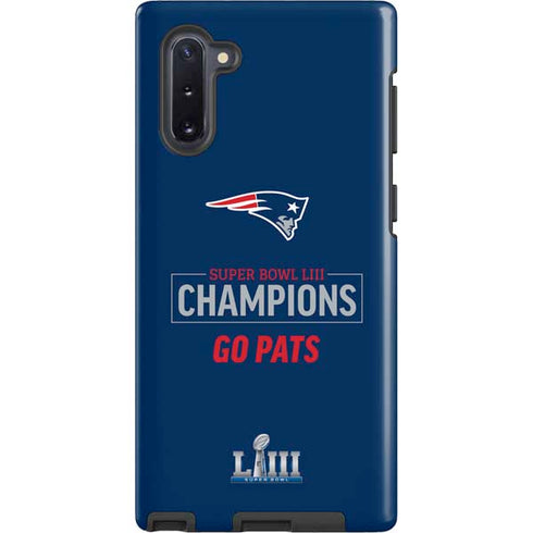 NFL Super Bowl LIII Champions Go Pats Galaxy Note 10 Pro Case
