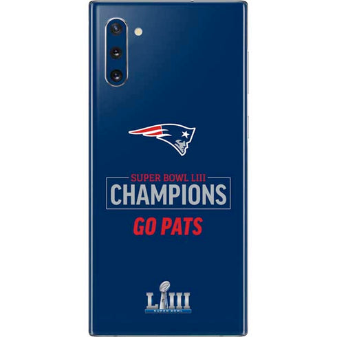 NFL Super Bowl LIII Champions Go Pats Galaxy Note 10 Skin