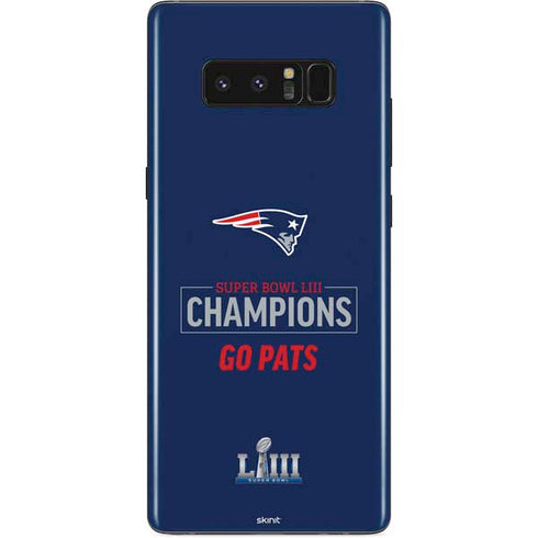NFL Super Bowl LIII Champions Go Pats Galaxy Note 8 Skin
