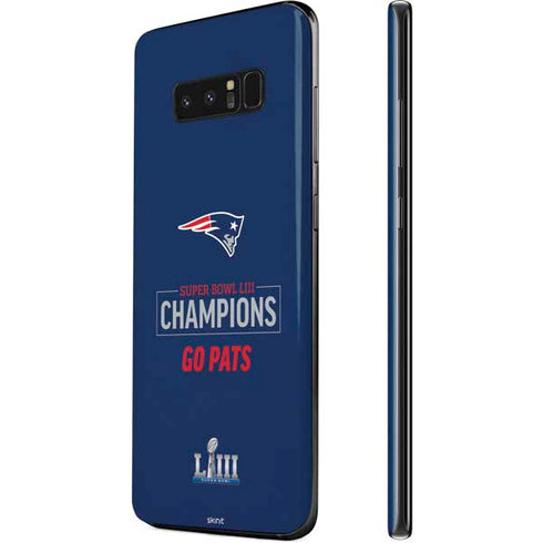 NFL Super Bowl LIII Champions Go Pats Galaxy Note 8 Skin