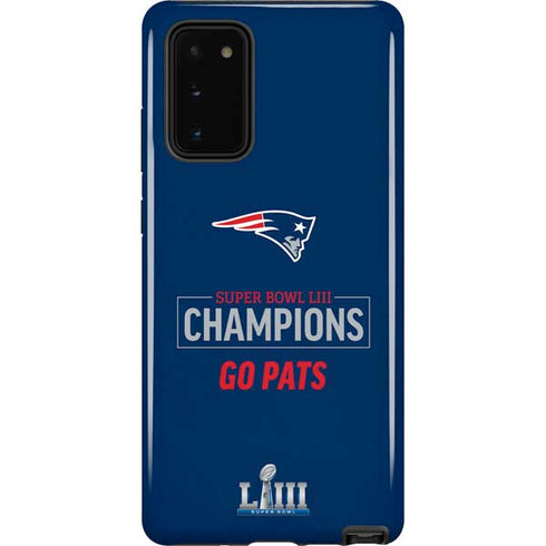 NFL Super Bowl LIII Champions Go Pats Galaxy Note20 5G Pro Case