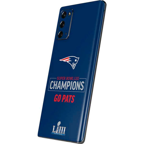 NFL Super Bowl LIII Champions Go Pats Galaxy Note20 5G Skin