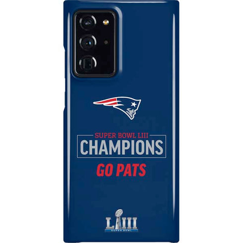 NFL Super Bowl LIII Champions Go Pats Galaxy Note20 Ultra 5G Lite Case