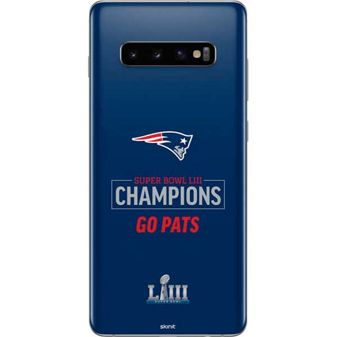 NFL Super Bowl LIII Champions Go Pats Galaxy S10 Plus Skin
